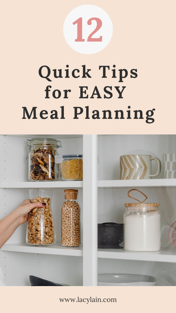 12 Quick Tips for Easy Meal Planning